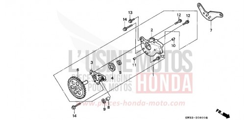 POMPE A HUILE NX250J de 1988